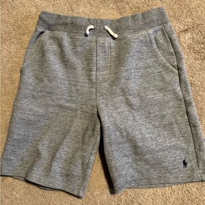 🩳 Boys Polo Athletic shorts- gray, Size large, (14-16)